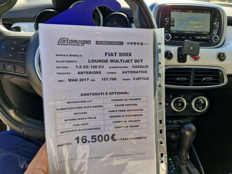 FIAT 500X 500 X 2015 1.6 mjt Lounge 4x2 120cv dct