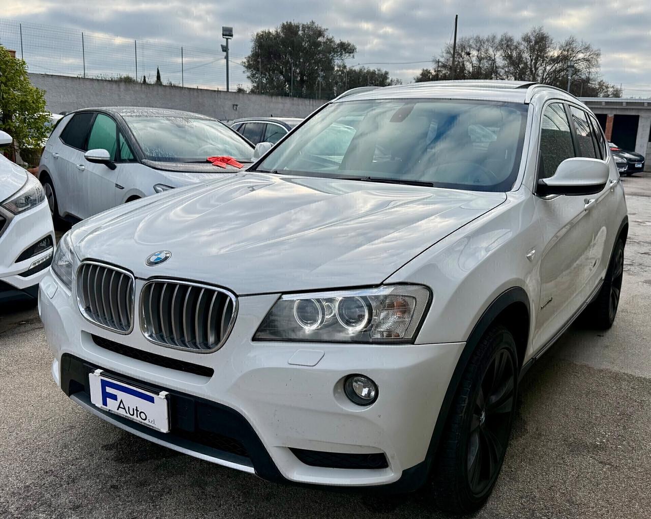 Bmw X3 xDrive 30d,TETTO PANORAMICO APRIBILE,pelle Bordeaux,Xeno+Led,Bluetooth,ecc.