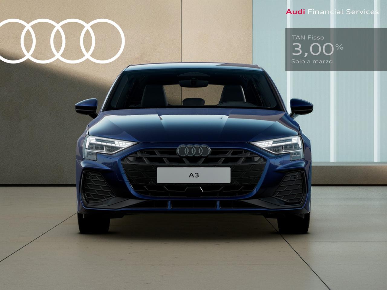 Audi A3 sportback 1.5 tfsi mhev s line edition 150cv s-tronic