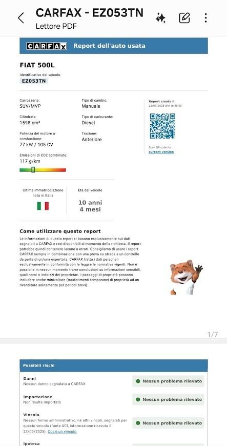 Fiat 500L Living 1.6 Multijet 120 CV Pop Star