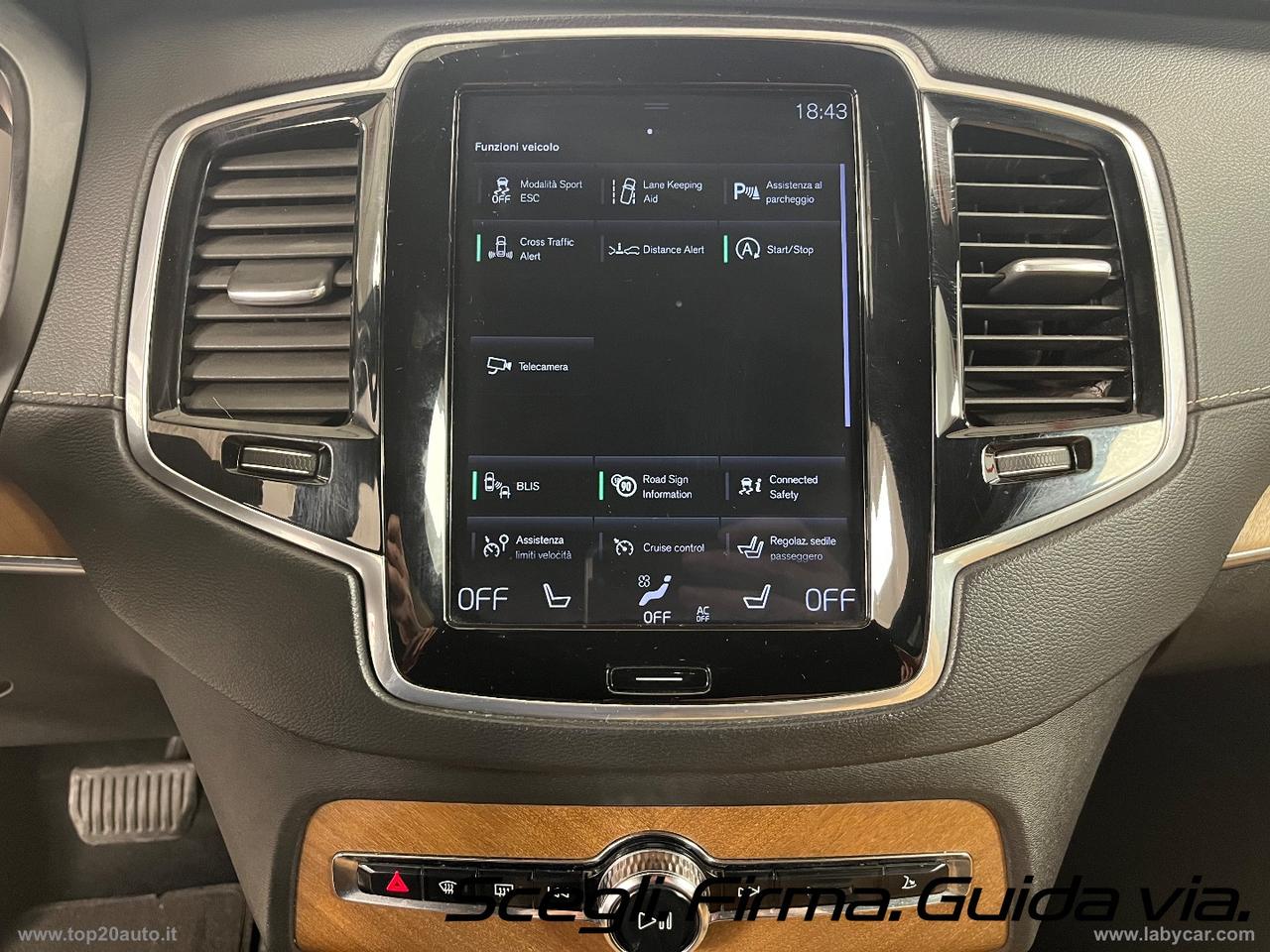 VOLVO XC90 D5 AWD Geartronic Inscription|TOTAL BLACK|PELLE TOTALE