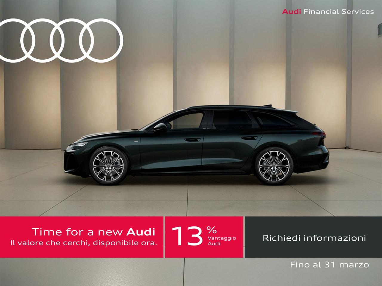 Audi A6 avant 2.0 tdi mhev + s line edition quattro 204cv s-tronic