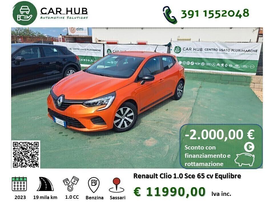 Renault Clio SCe 65 CV 5 porte Equilibre