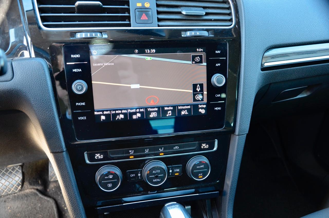 VOLKSWAGEN GOLF 1.5 TGI EXECUTIVE 131cv DSG, UFF ITALIANA, SERVICE CON FATTURE, EURO 6D, FARI FULL LED, NAVI, PERMUTE