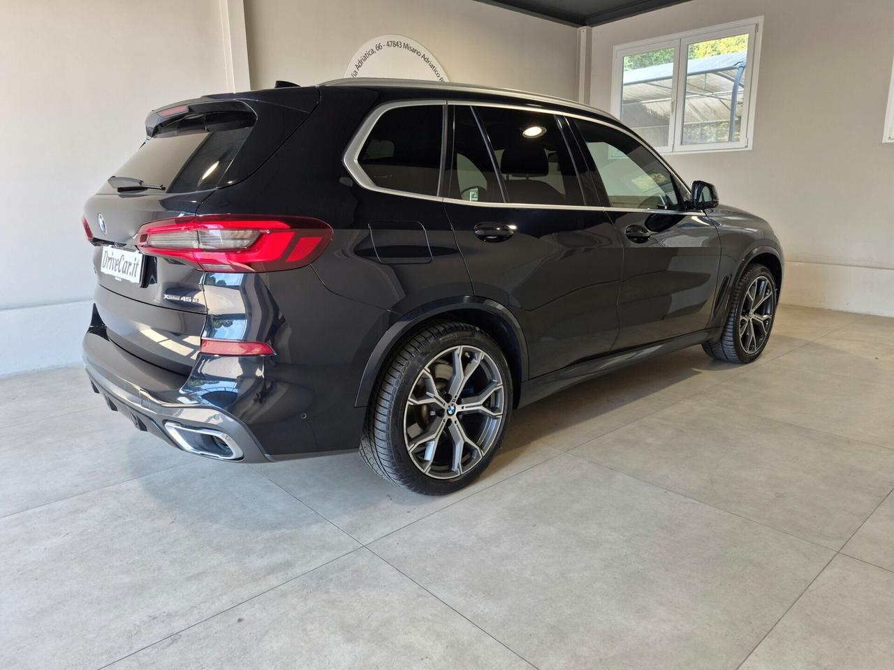 BMW X5 XDRIVE 45E MSPORT LASER PELLE TETTO SOSPENSIONI PNEUMATICHE FRENI M BLU C.21" ADAS 1 PROPRIETARIO