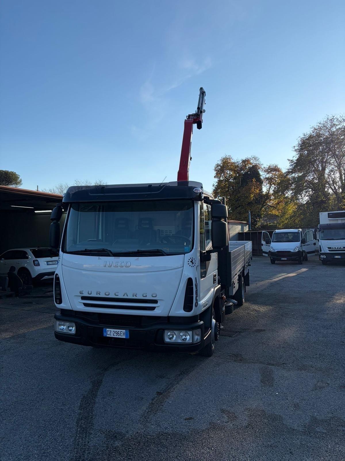 Iveco Eurocargo 75e17 cassone con gru fissa-2006