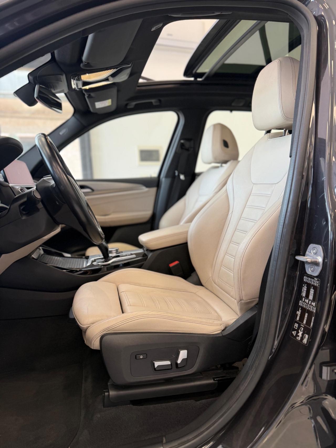Bmw X3 xdrive20d Luxury Line TETTO APRIBILE,LUCI SOFFUSE INTERNE,NAVI,INTERNI IN PELLE BEIGE,KM CERTIFICATI