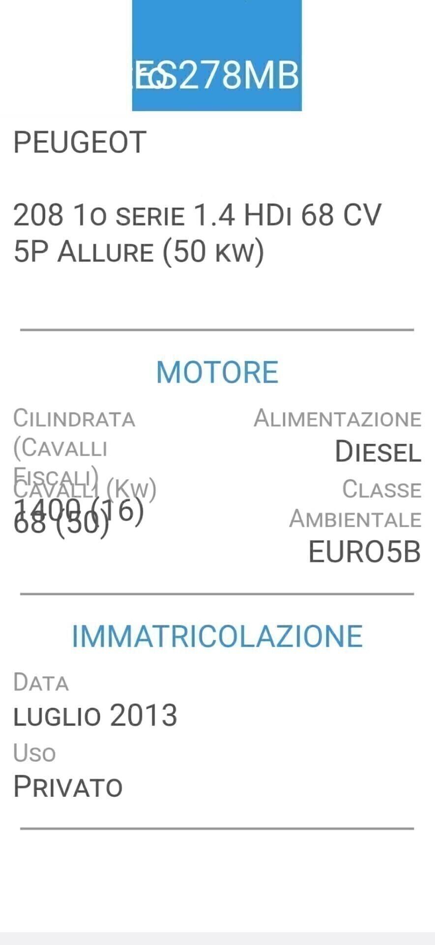PEUGEOT 208 1,4 HDI-UNICA PROPRIETAR-4 REVISIONI