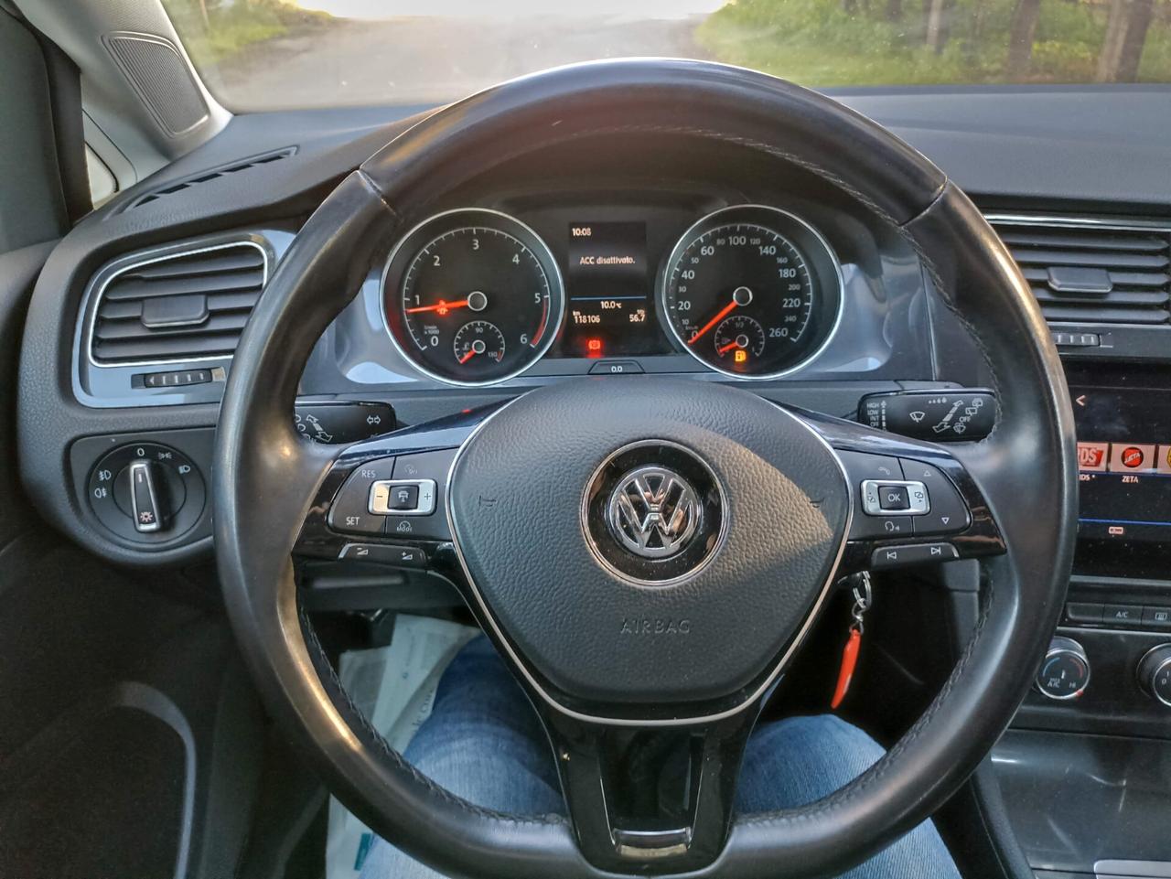 VOLKSWAGEN GOLF 1.6 TDI 115cv 05/2018 KM 110.000 TAGLIANDI VOLKSWAGEN