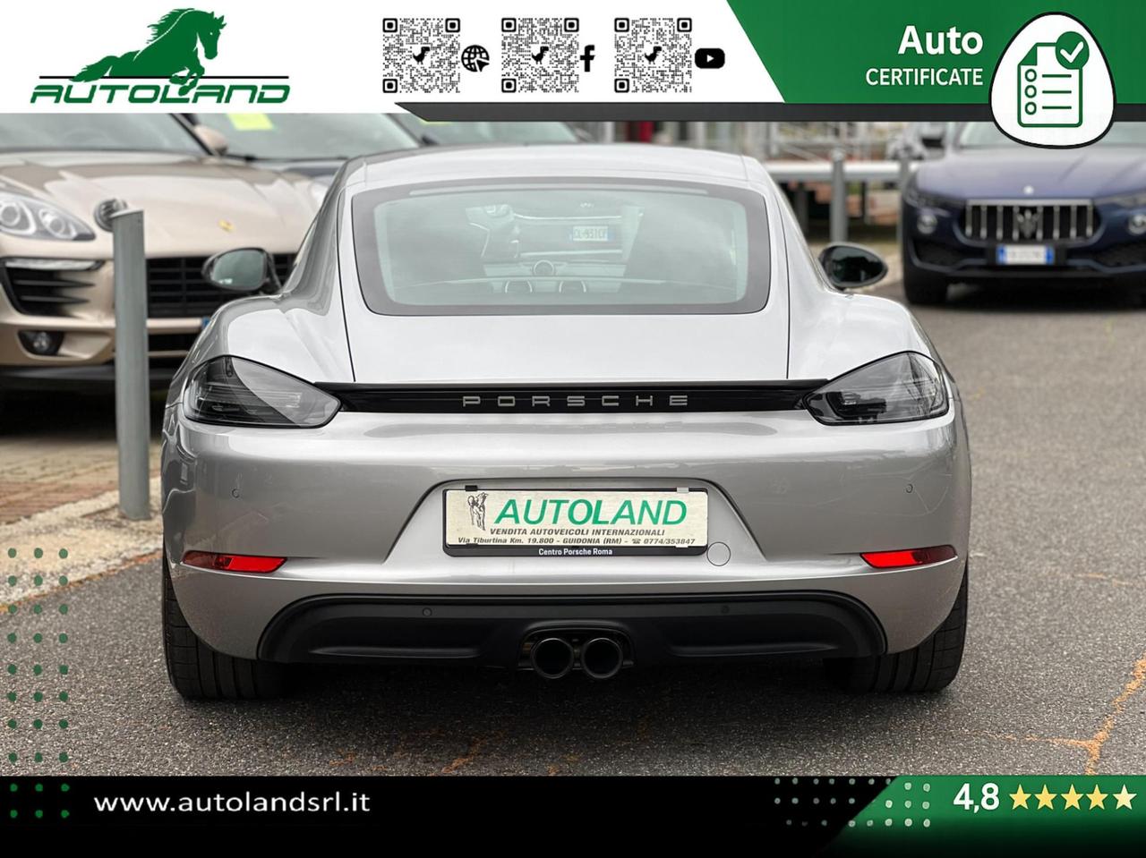 Porsche 718 Cayman 2.0 300cv pdk UNIPRO UFFICIALE