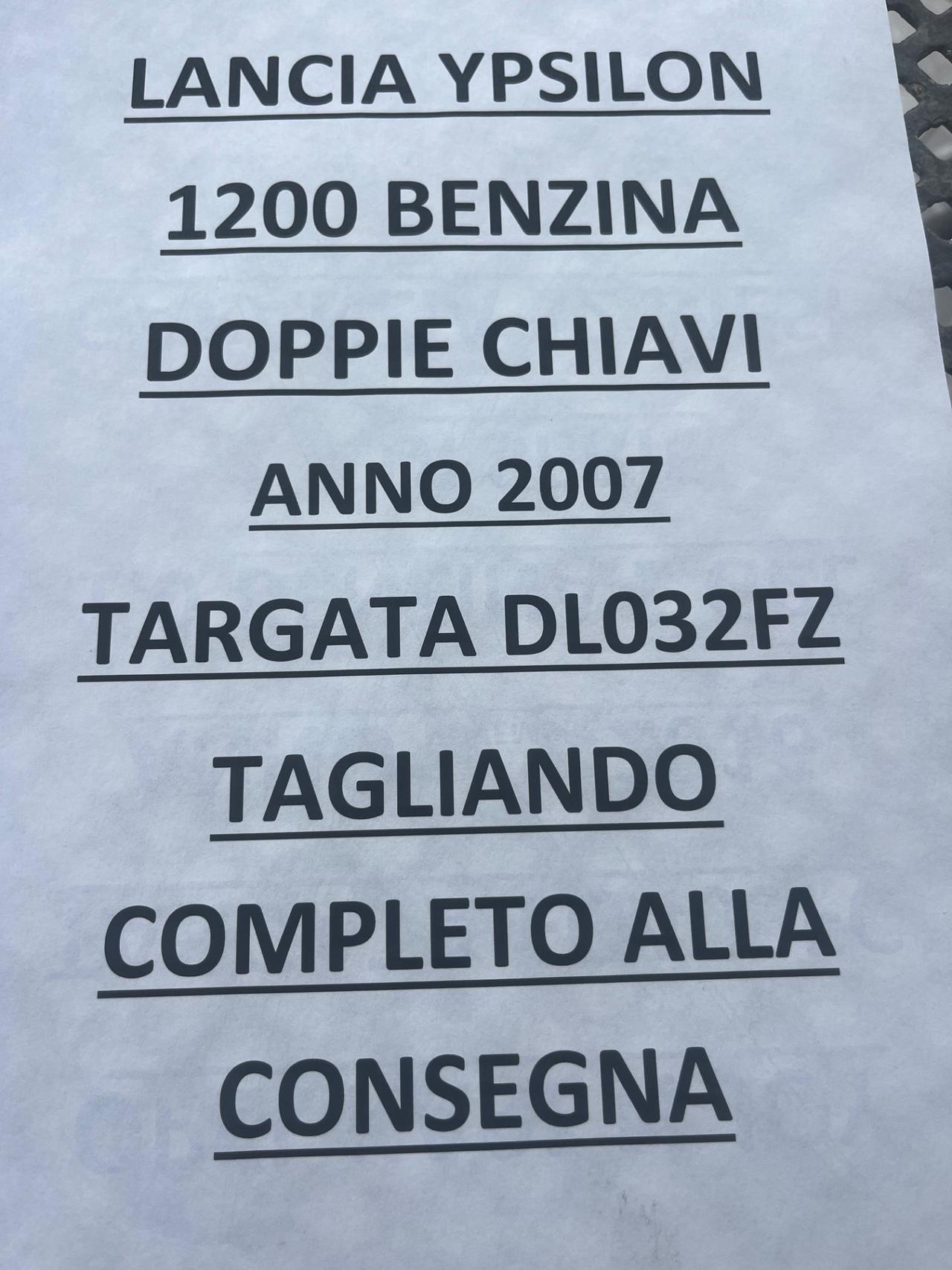 Lancia Ypsilon 1.2 benzina “perfetta”