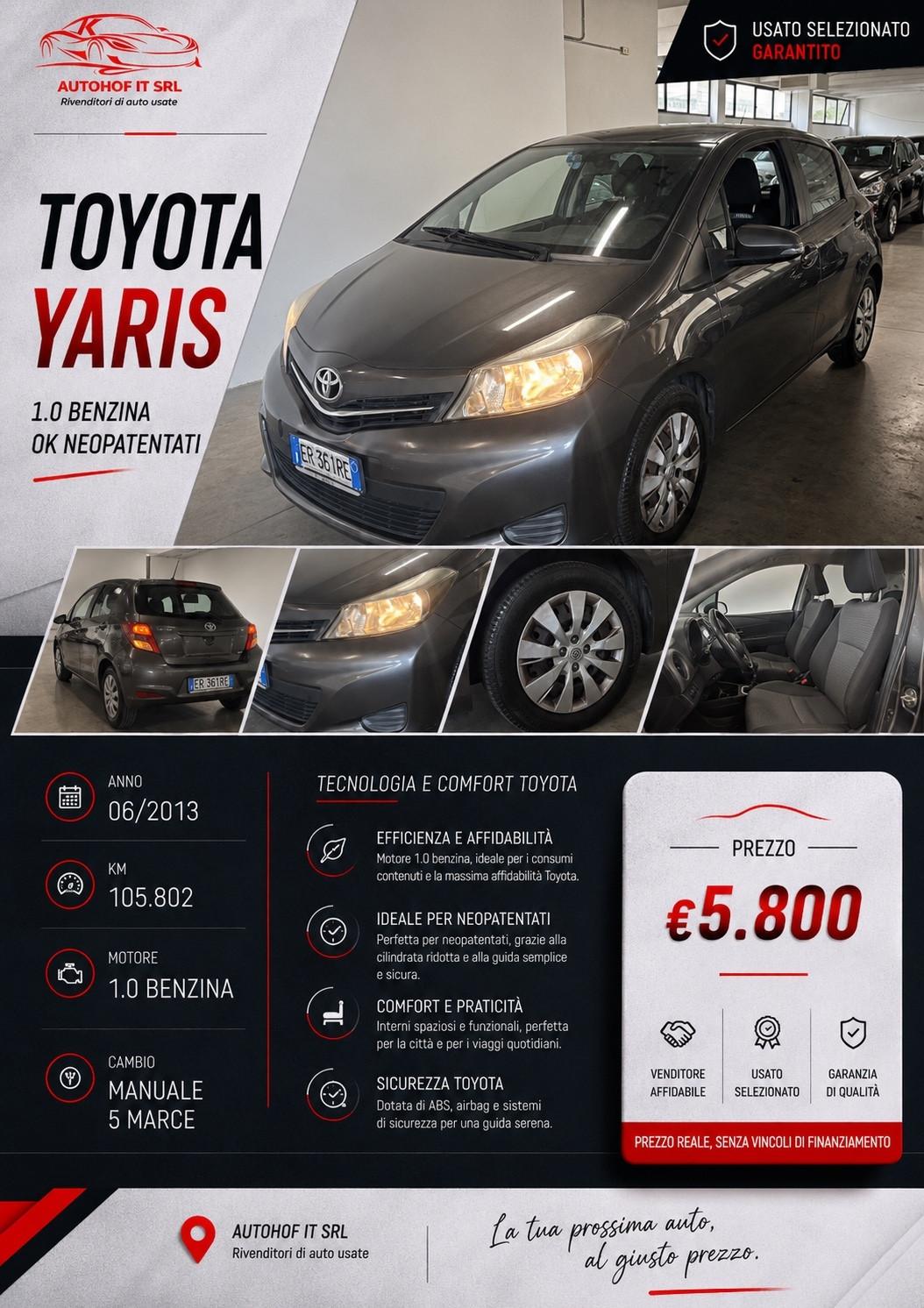Toyota Yaris 1.0 BENZINA |OK NEOPATENTATI |