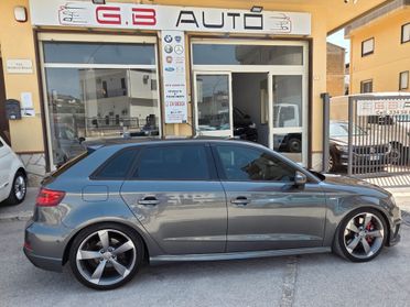 AUDI A3 S3 S-LINE 2.0 TDI 184 CV DA VETRINA KM CERTIFICATI