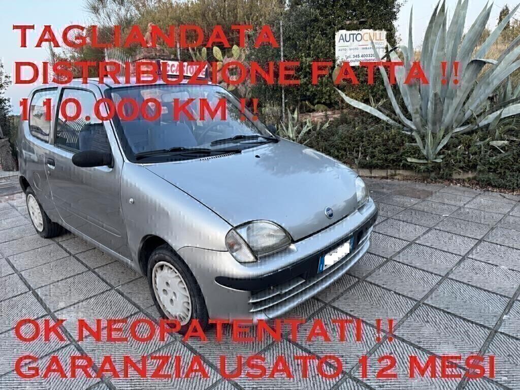 Fiat SEICENTO GARANZIA OK NEOPAT.TAGLIANDATA