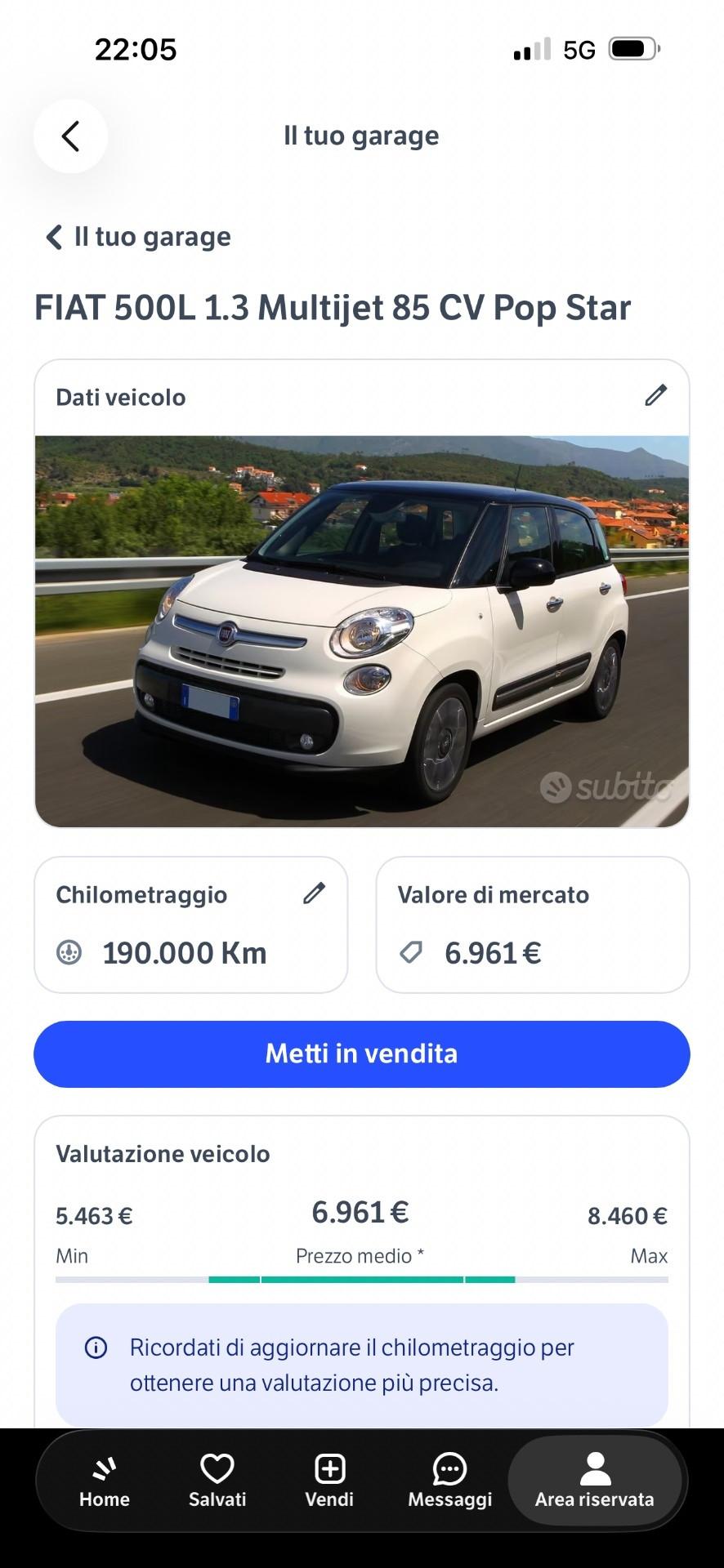 Fiat 500L 1.3 Multijet 85 CV Pop Star