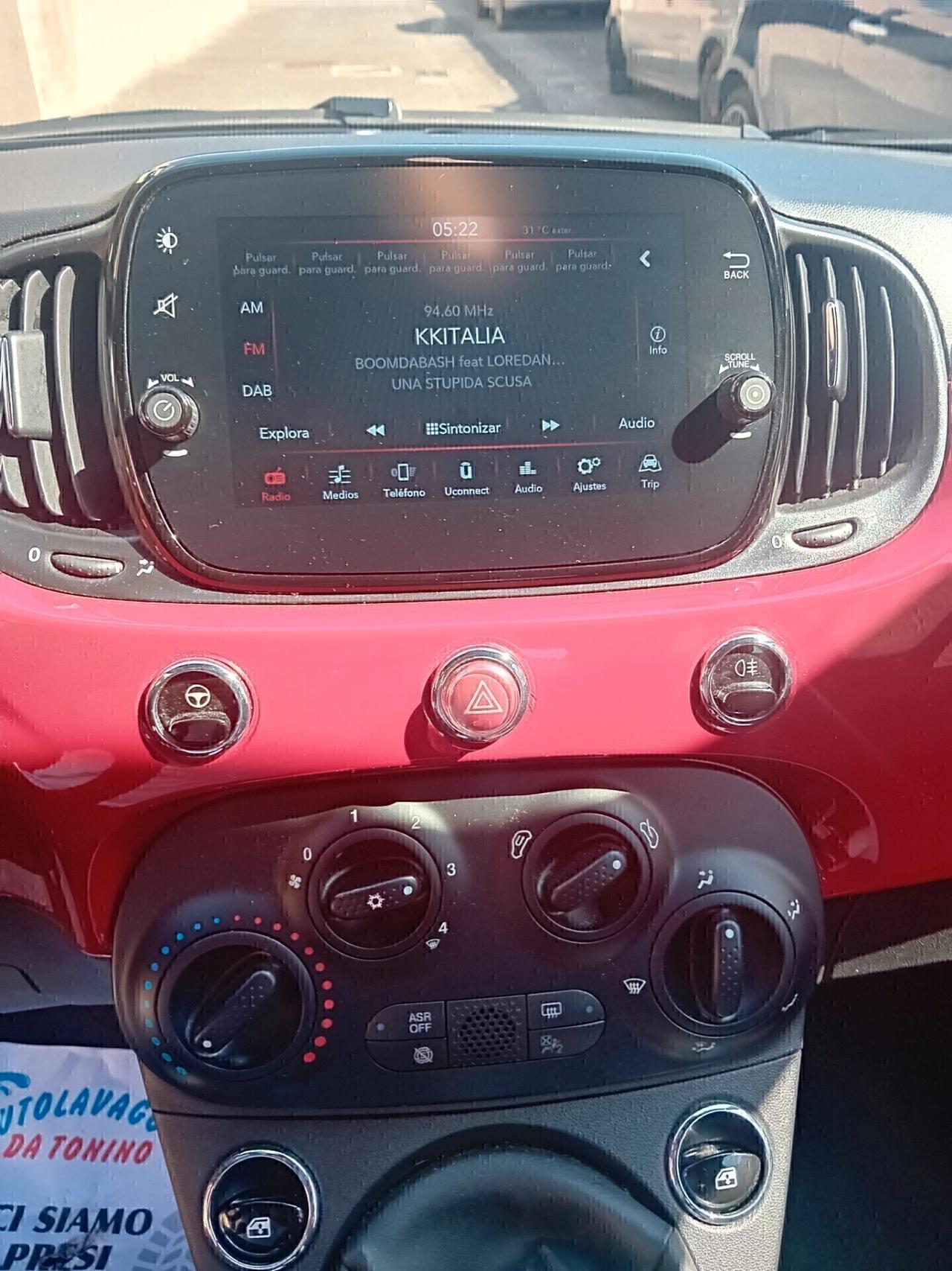 Fiat 500 1.0 Hybrid Red