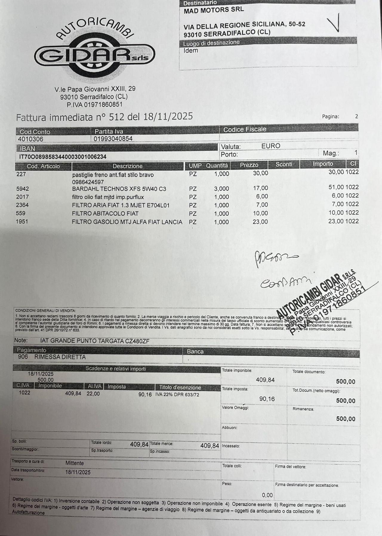 FIAT Grande Punto 1.3Mjt 90cv EMOTION
