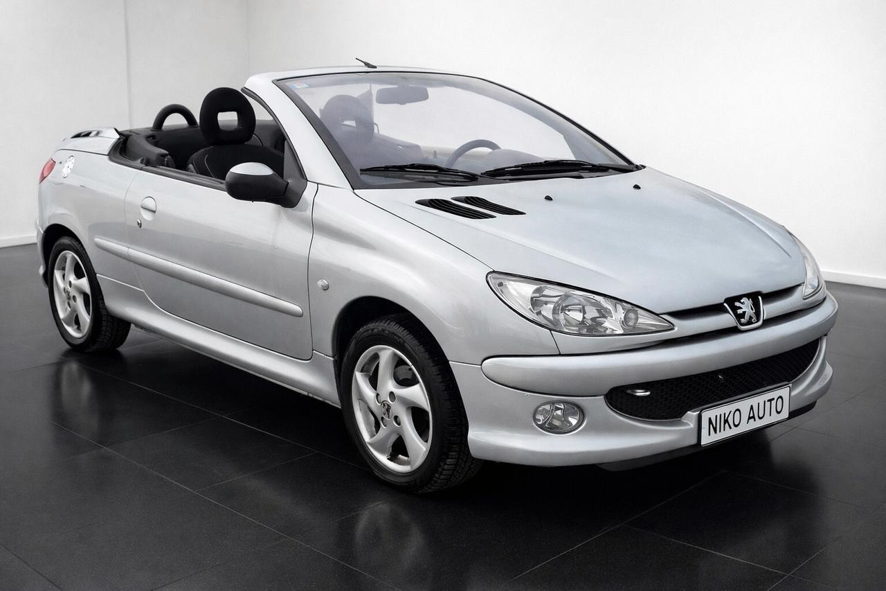 PEUGEOT 206 CABRIO 2004 1.6 16V UNICOPROPIETARIO 68.000KM NEOPATENTATI
