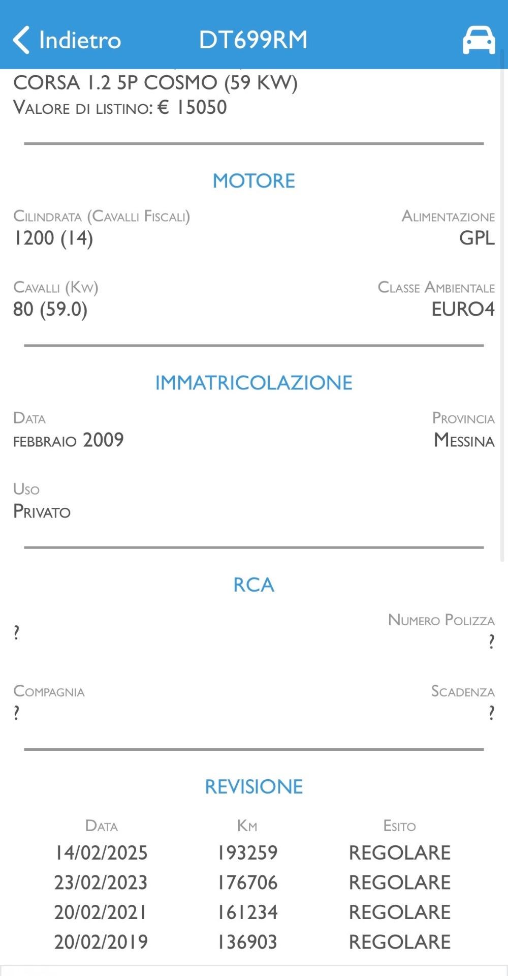 Opel Corsa 1.2 5 Porte Benz/Gpl Cosmo - 2009