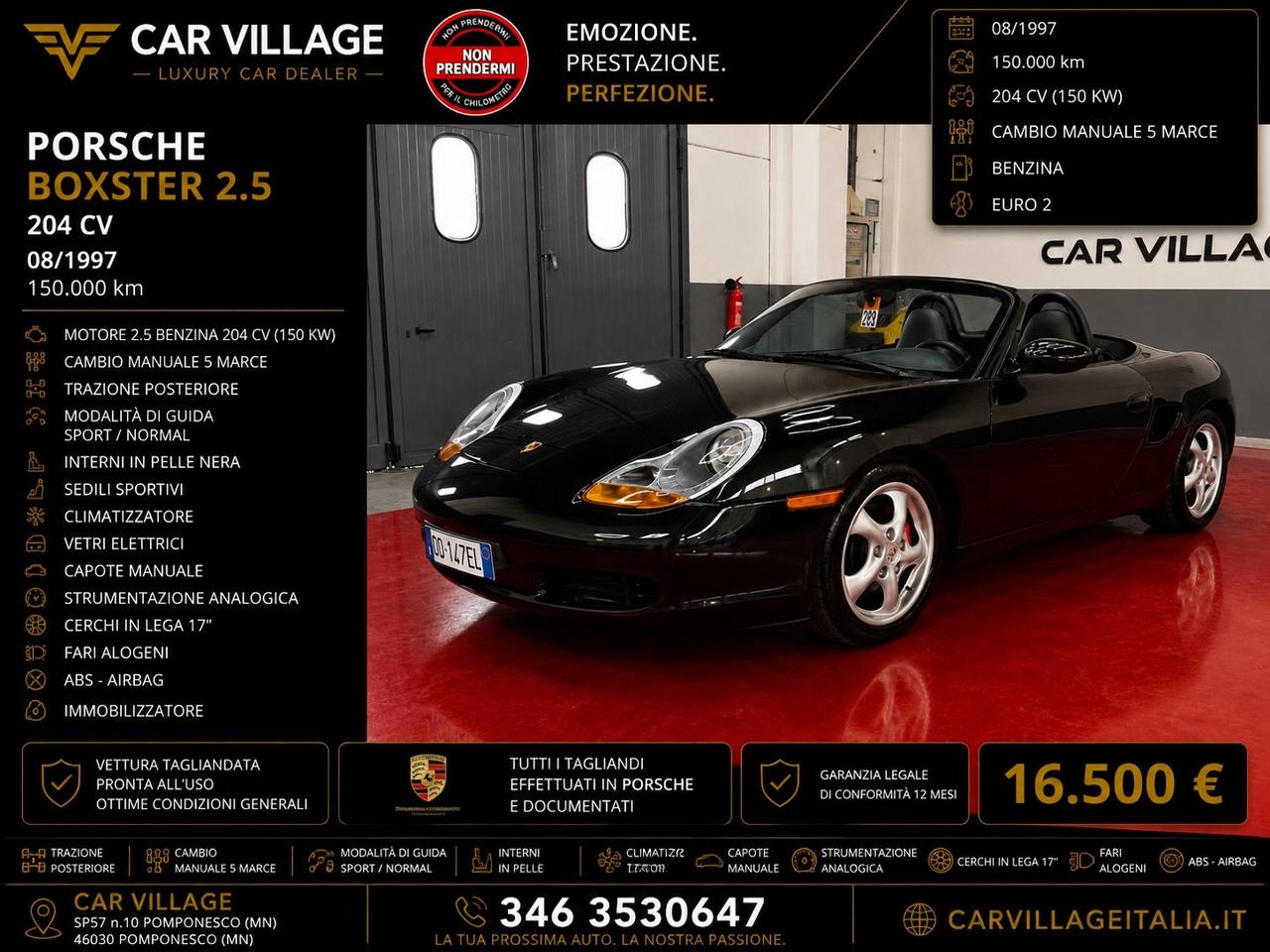 Porsche Boxster 2.5i 24V cat