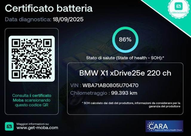 BMW X1 xDrive25e Adv. Plug-In 4x4