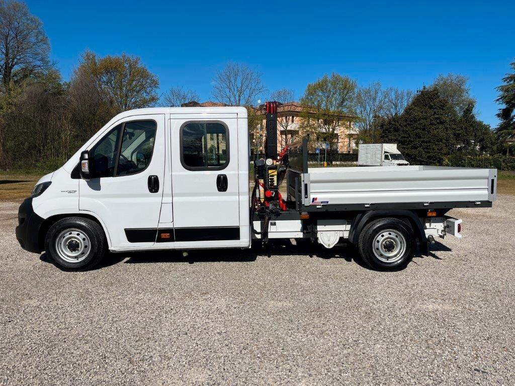 Fiat Ducato MAXI 6+1 35 LH1 2.3 Mjet 140CV Cassone Gru Fassi
