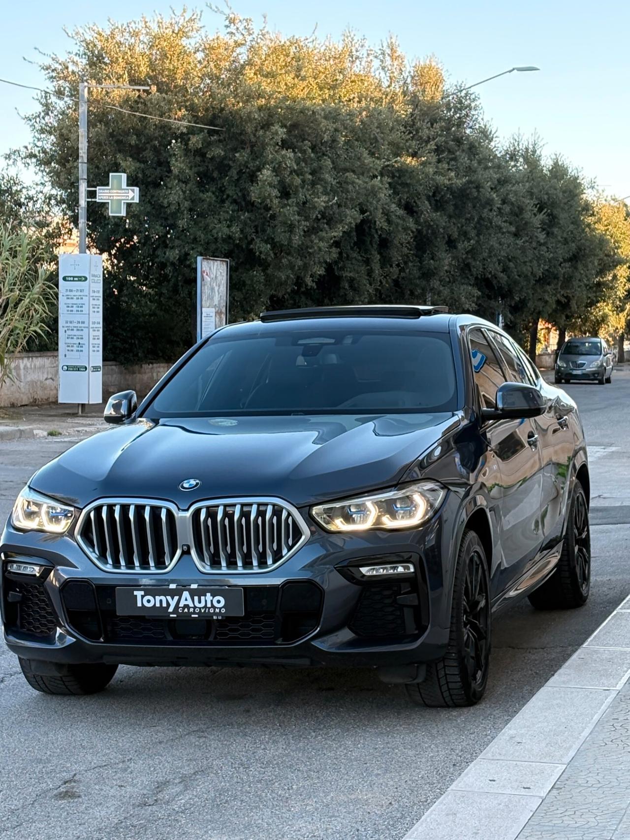 Bmw X6 xdrive30d Msport auto TETTO APRIBILE IN CARBONIO ILLUMINATO,,LUCI SOFFUSE,VIRTUAL COCKPIT,APPLE CARP
