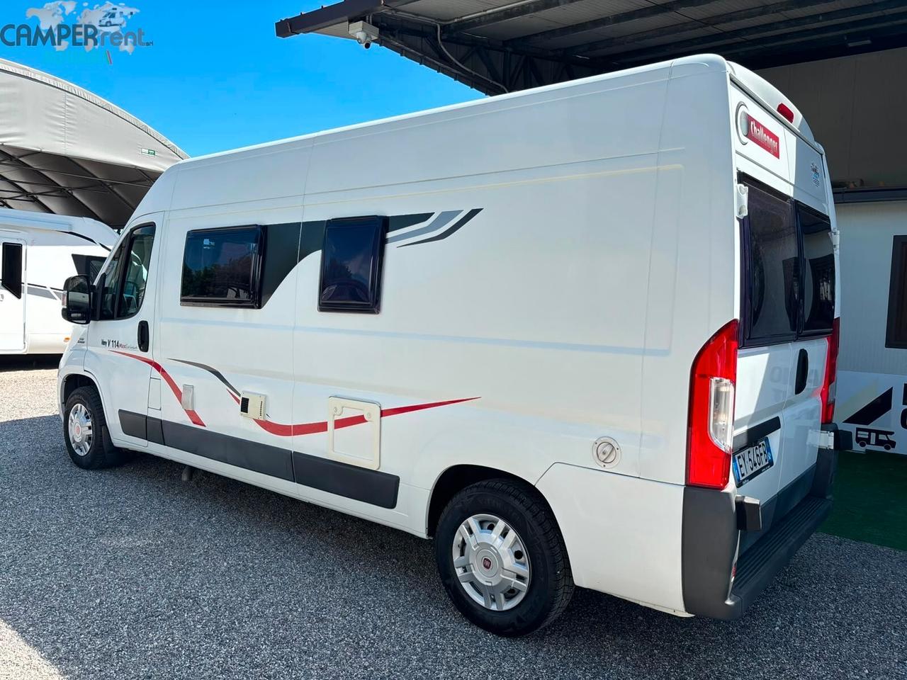 CHALLENGER VANY V 114 MAX EXCLUSIVE - Furgonato con doppio letto matrimoniale in coda
