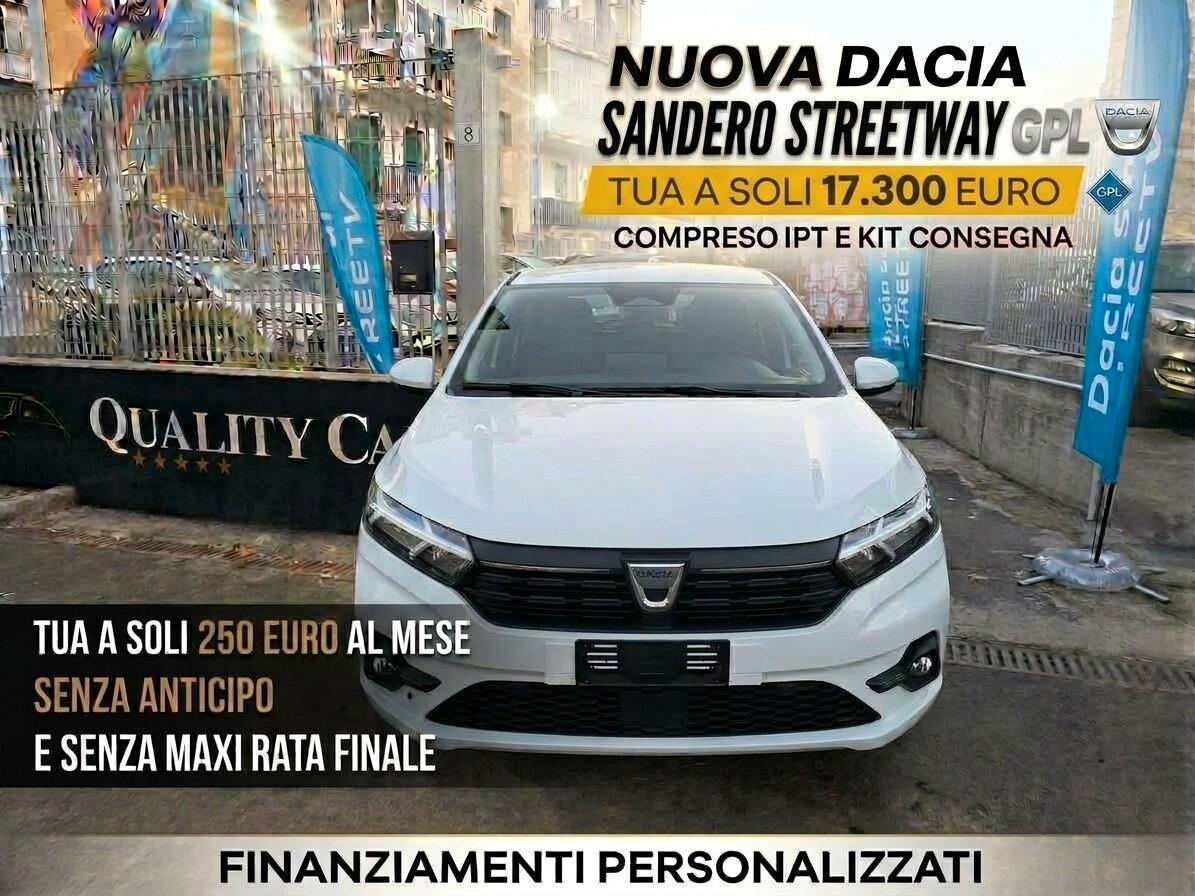 DACIA SANDERO STREETWAY GPL NUOVA A 250 EURO AL MESE