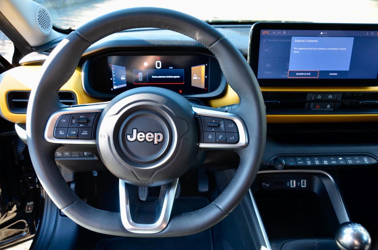 JEEP AVENGER 1.2 TURBO 1st EDITION FWD 100cv, UNICOPROPRIETARIO, SERVICE JEEP, UFF ITALIANA, EURO 6D, FARI LED, NAVI, RETROCAMERA 360°, PERMUTE