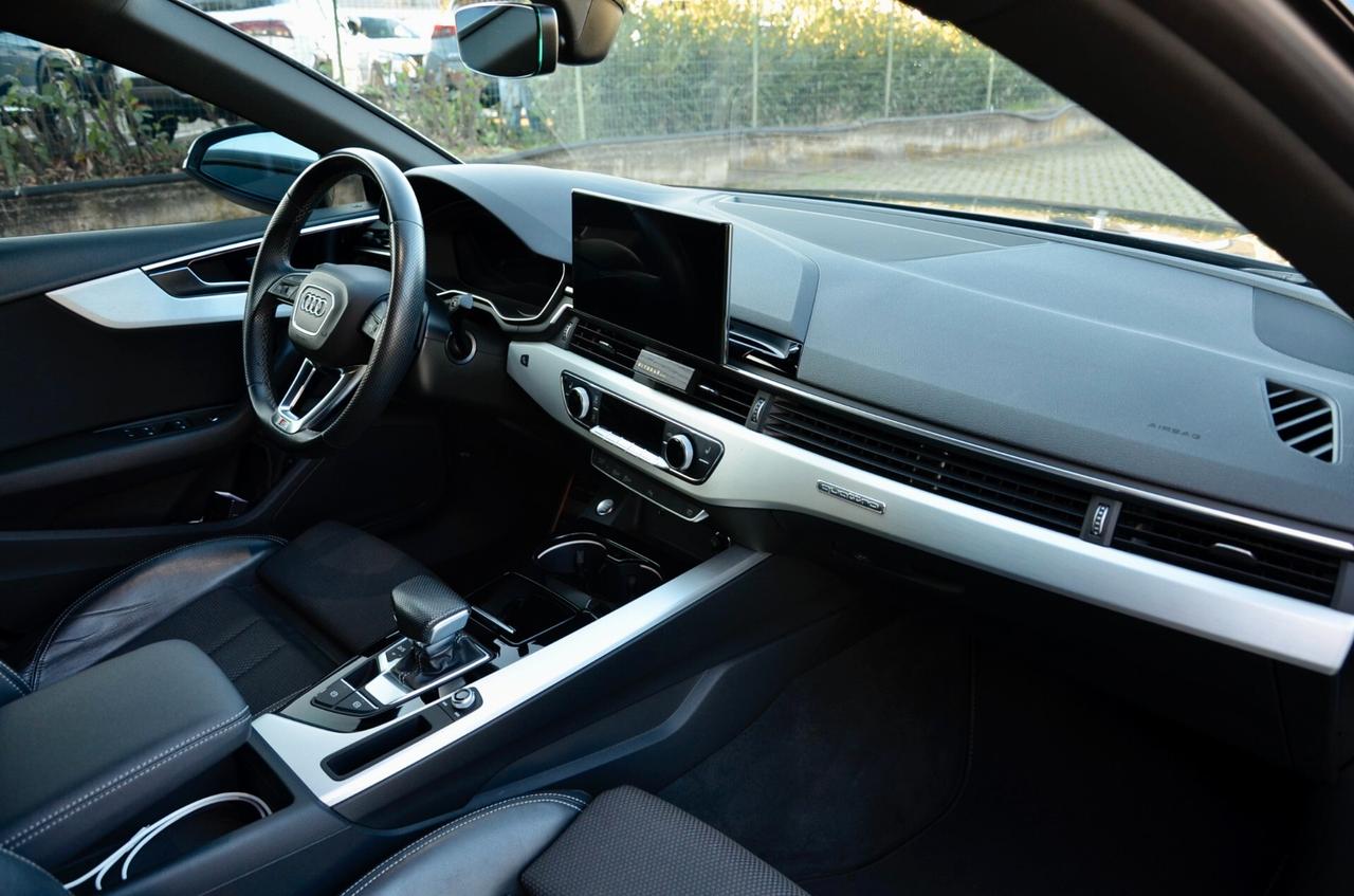 AUDI A5 SPB 40 2.0 TDI MHEV S-LINE INT+EXT QUATTRO 204cv S-TRONIC, UNICOPROPRIETARIO, SERVICE CON FATTURE, ECCELLENTI CONDIZIONI, MATRIX, RETROCAMERA, 20", PERMUTE