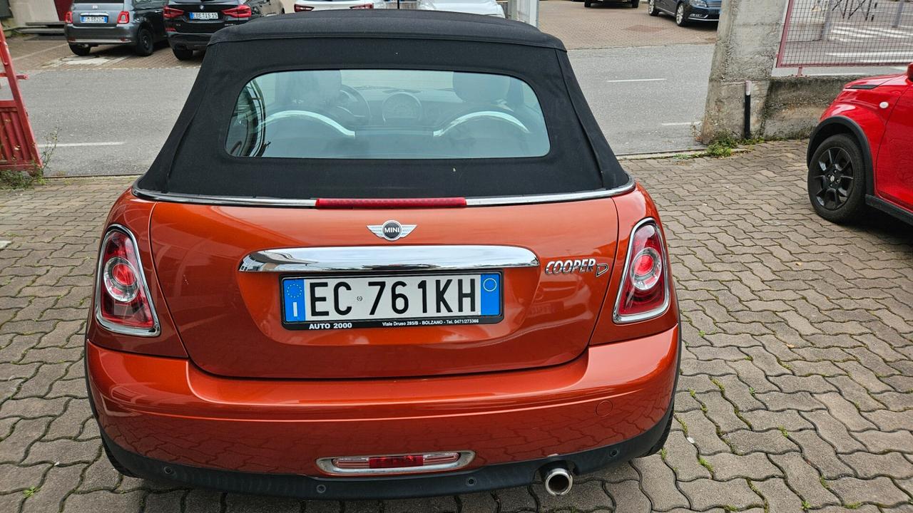 MINI Cooper D Cabrio 1.6 112cv PELLE - SENSORI-CRUISE