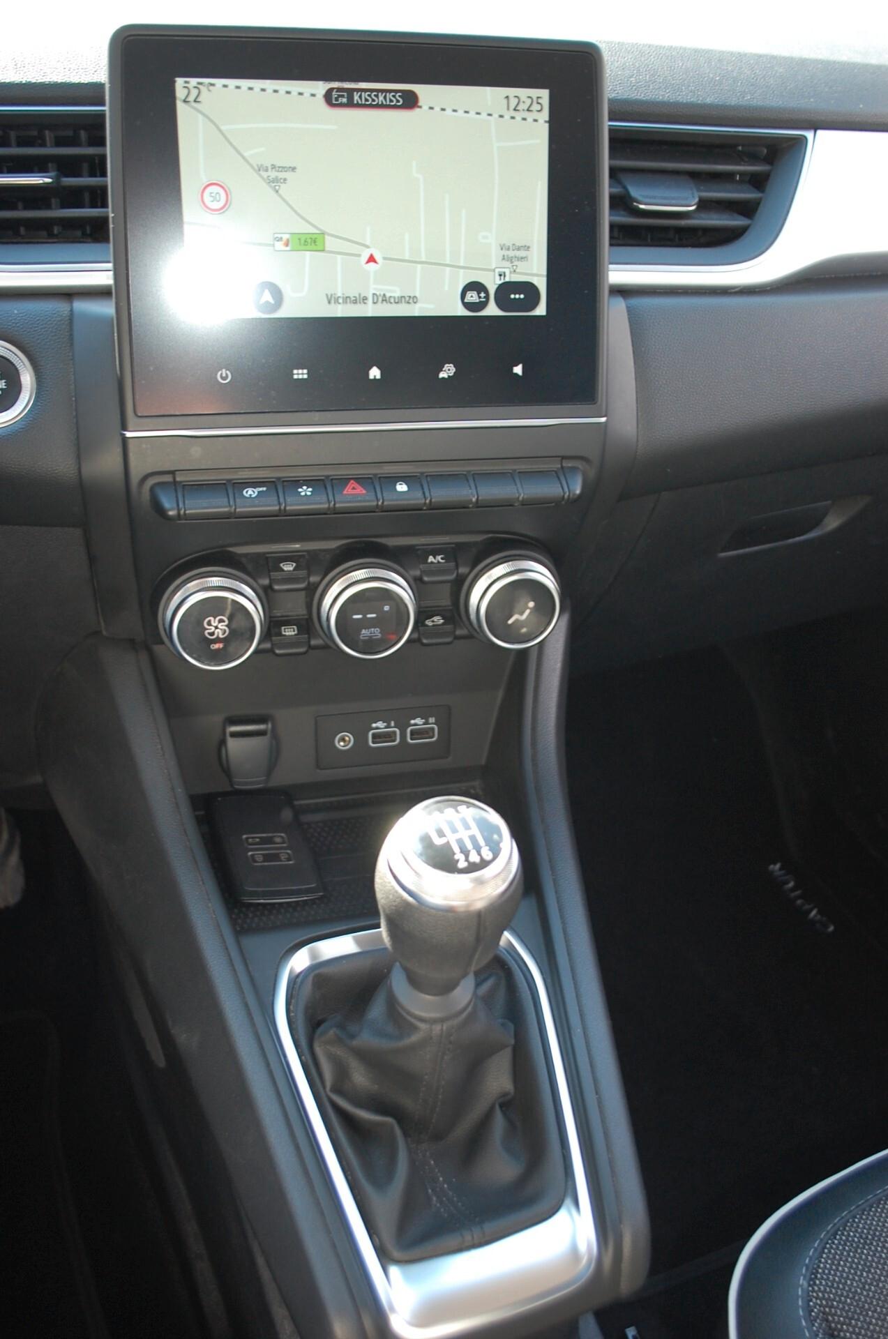 Renault Captur 1.0 tce Techno 90CV Uff Italy Navi Led Clima USB