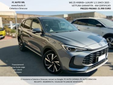 Mg ZS 1.5 Hybrid+ Luxury 2025 - PARI AL NUOVO