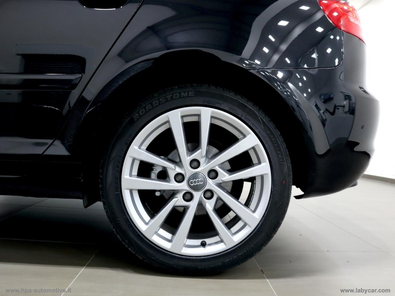 AUDI A3 SPORTBACK 1.6 TDI 105CV BI XENON LED SENSORI CERCHI 17