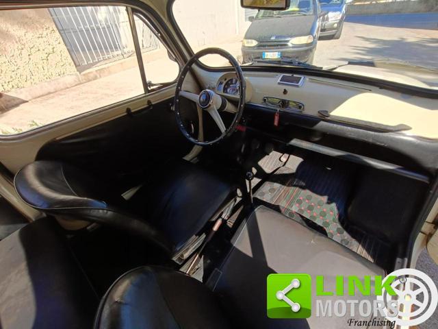 FIAT 600 D FANALONA LIBRETTO E TARGHE ORIGINALI