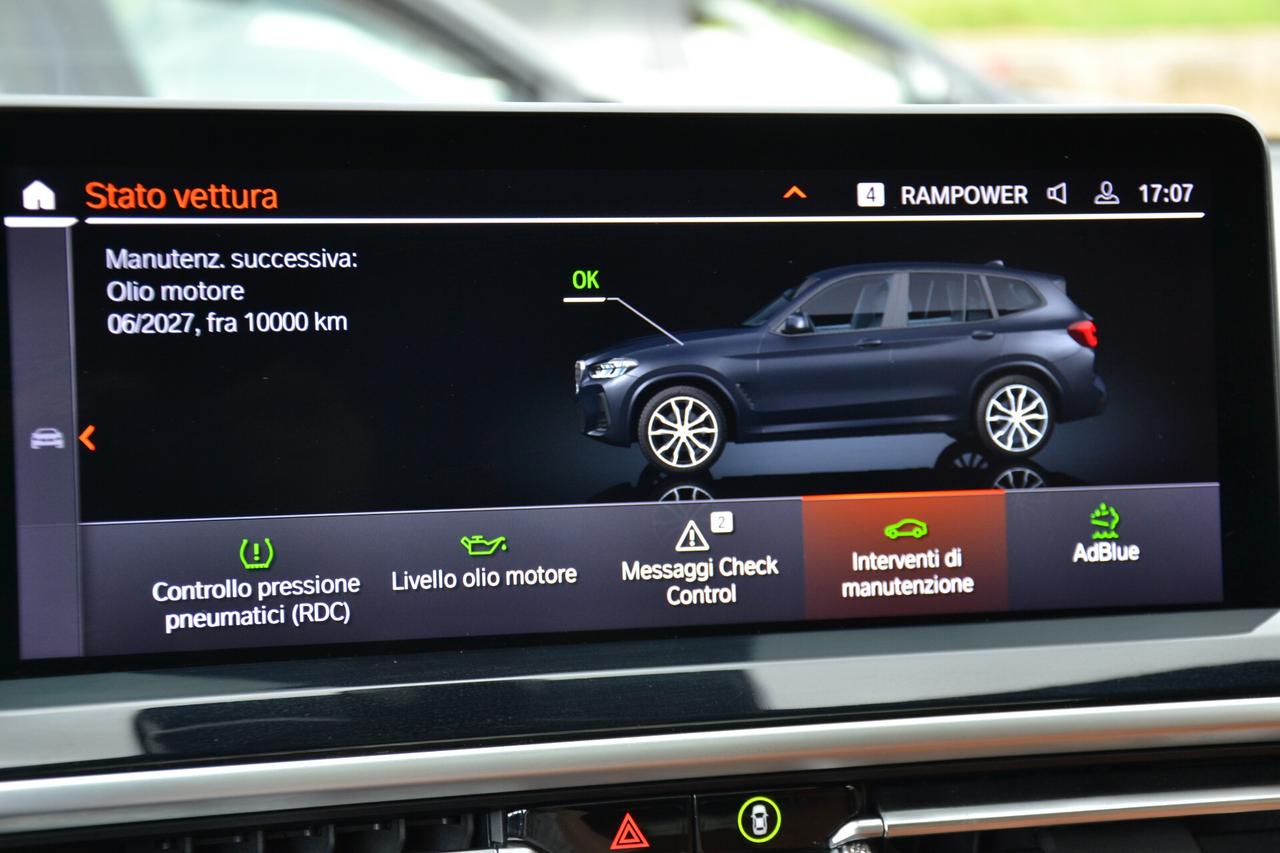 Bmw X3 20D X-DRIVE M-SPORT HYBRID/DIESEL **PREZZO REALE**