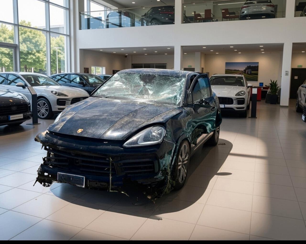 Porsche Cayenne COUPE 3.0 V6 E-Hybrid Platinum Edition INCIDENTATA