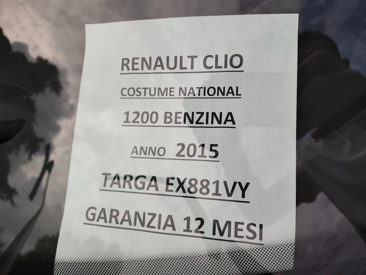 Renault Clio 1.2 BENZINA Costume National