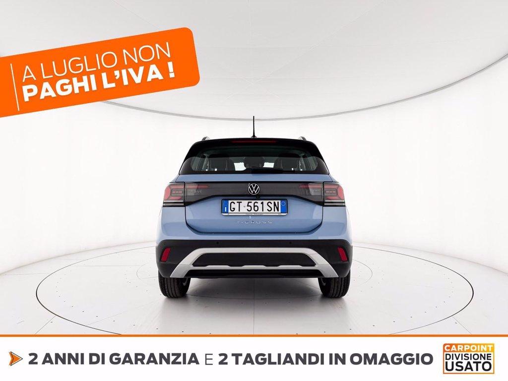VOLKSWAGEN T-cross 1.0 tsi life 95cv del 2024
