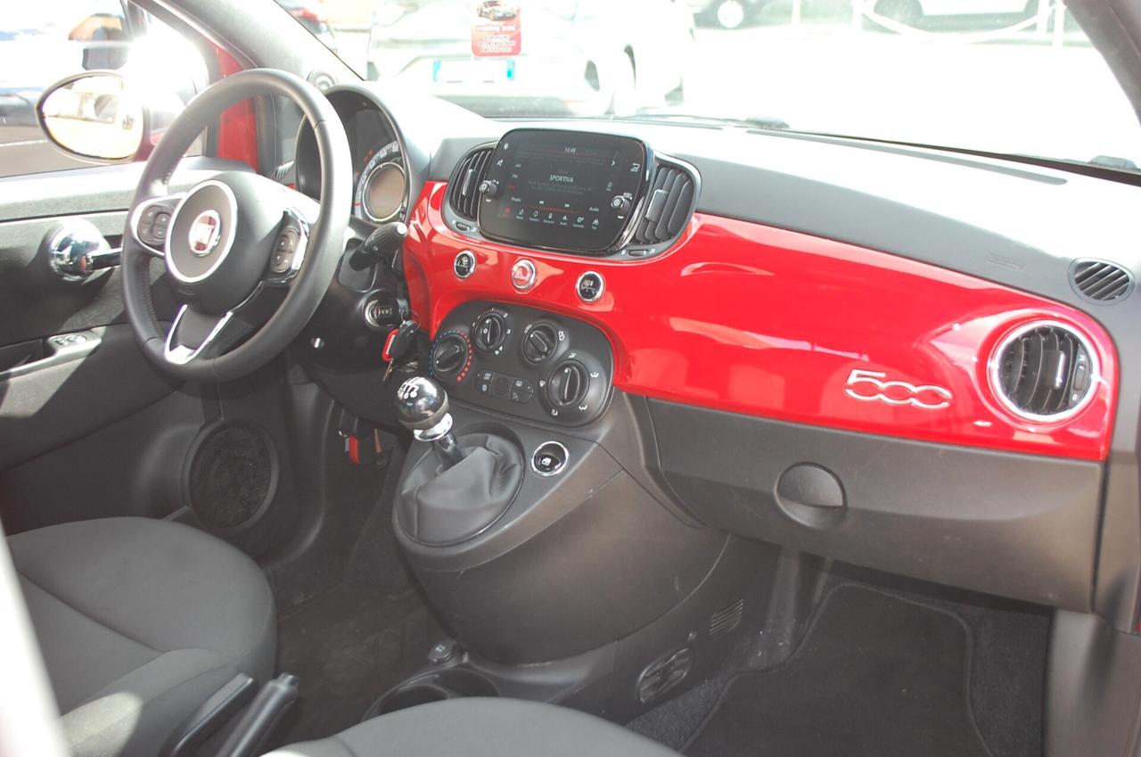Fiat 500 1.0 hybrid Connect 70CV Uff Italy Led Lega USB