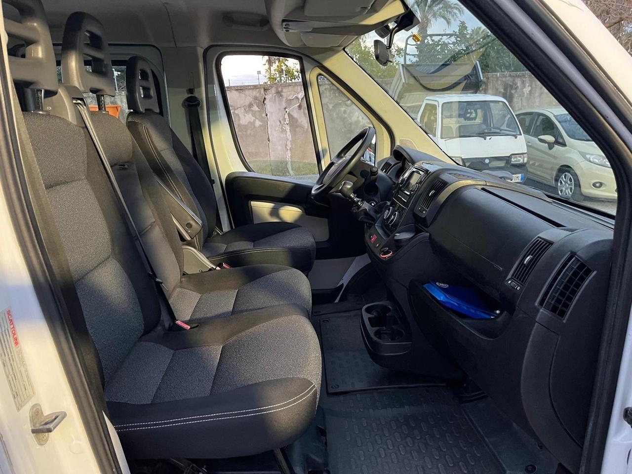 Fiat ducato max 23 -7 posti cassone F. Gru Fassi-2018