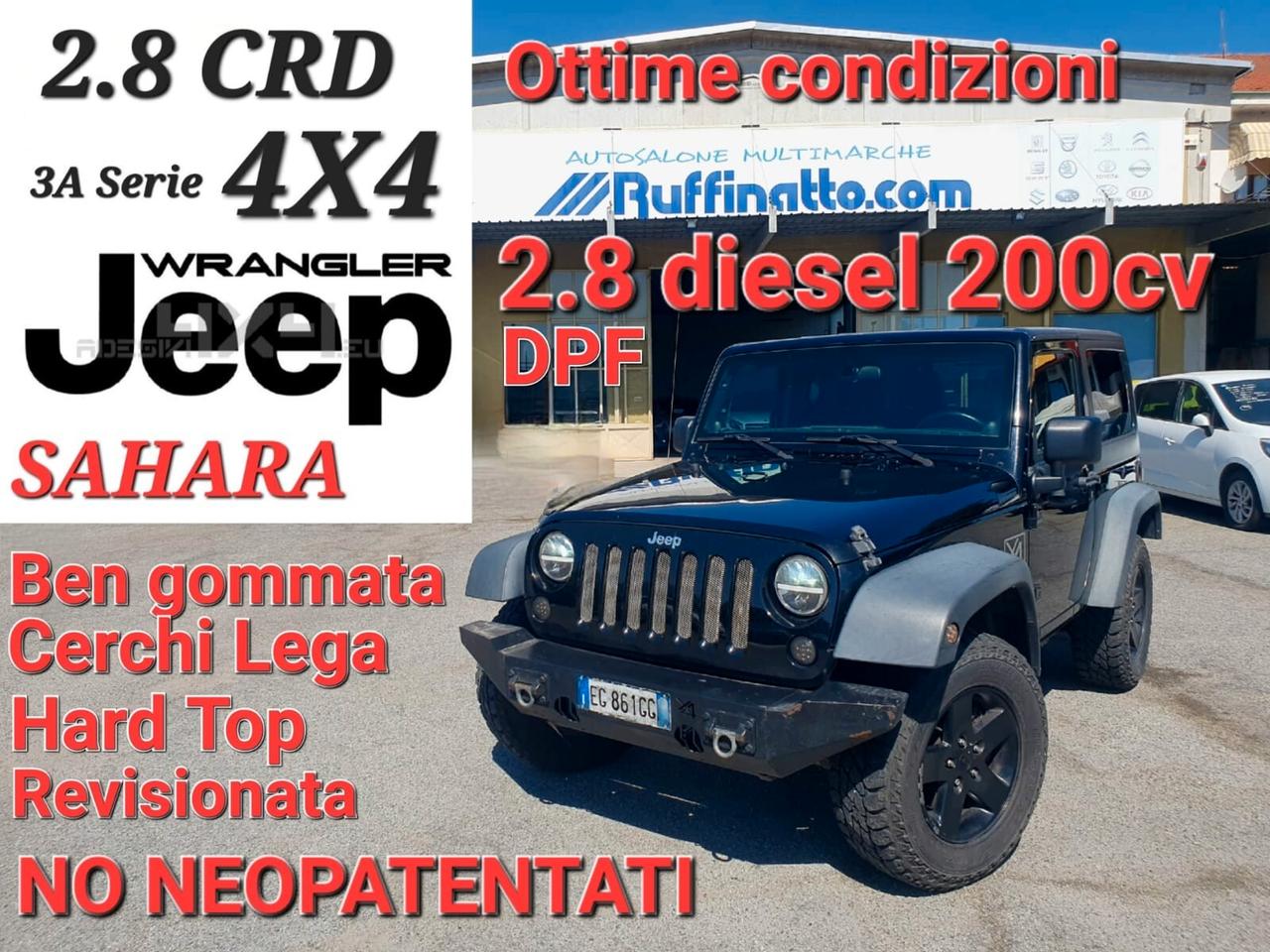 Jeep Wrangler 2.8 CRD DPF Sahara