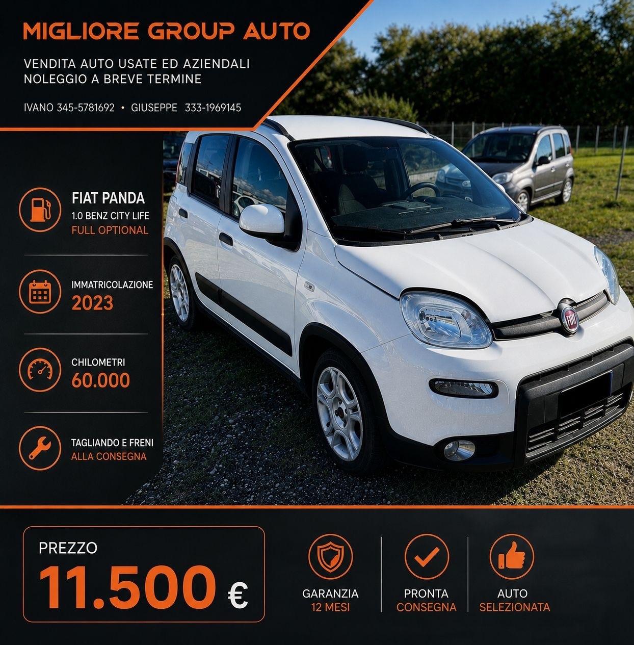 Fiat Panda 1.0 benz/ibrida CITY LIFE 2023