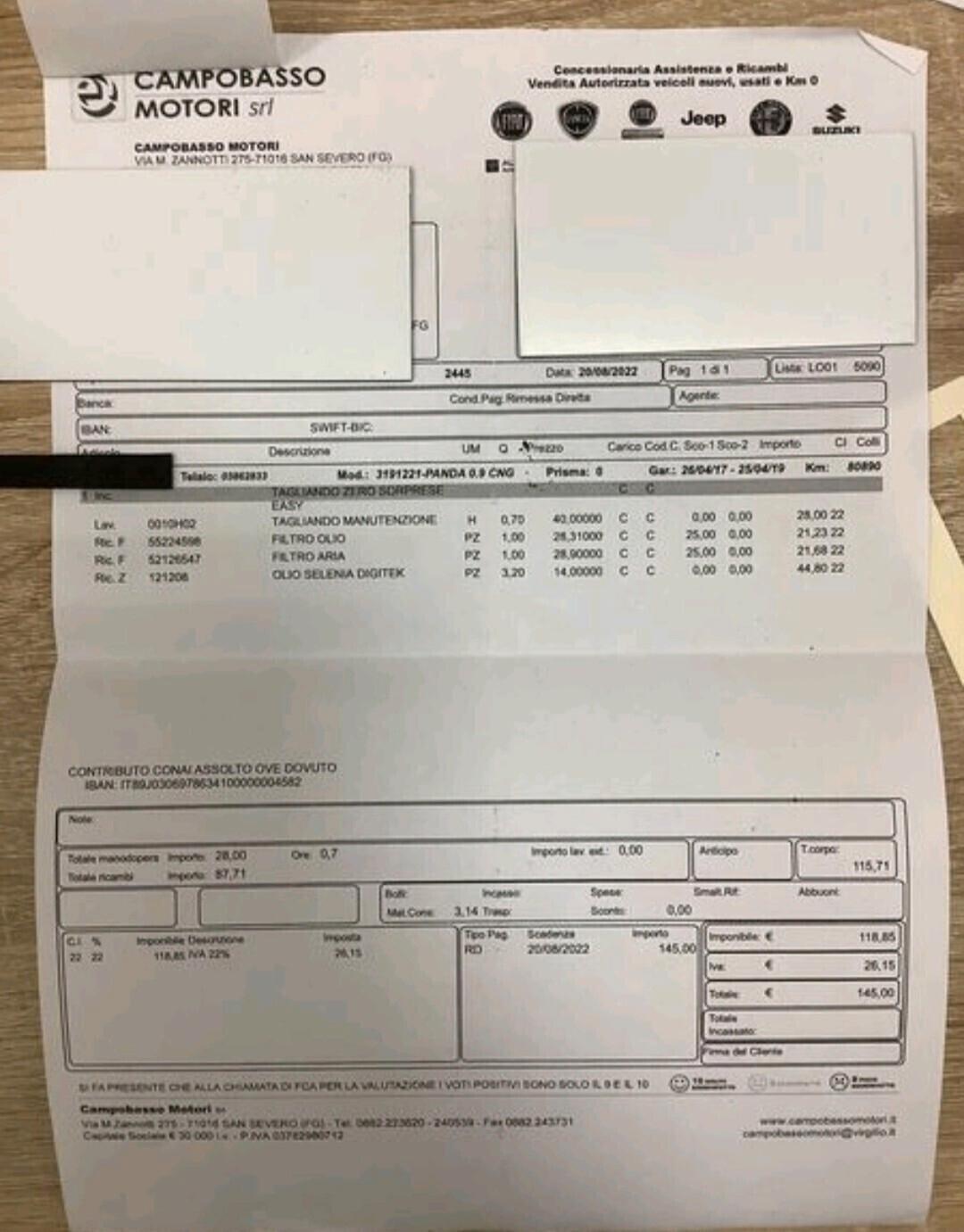 Fiat Panda 0.9 TwinAir Turbo Natural Power Easy
