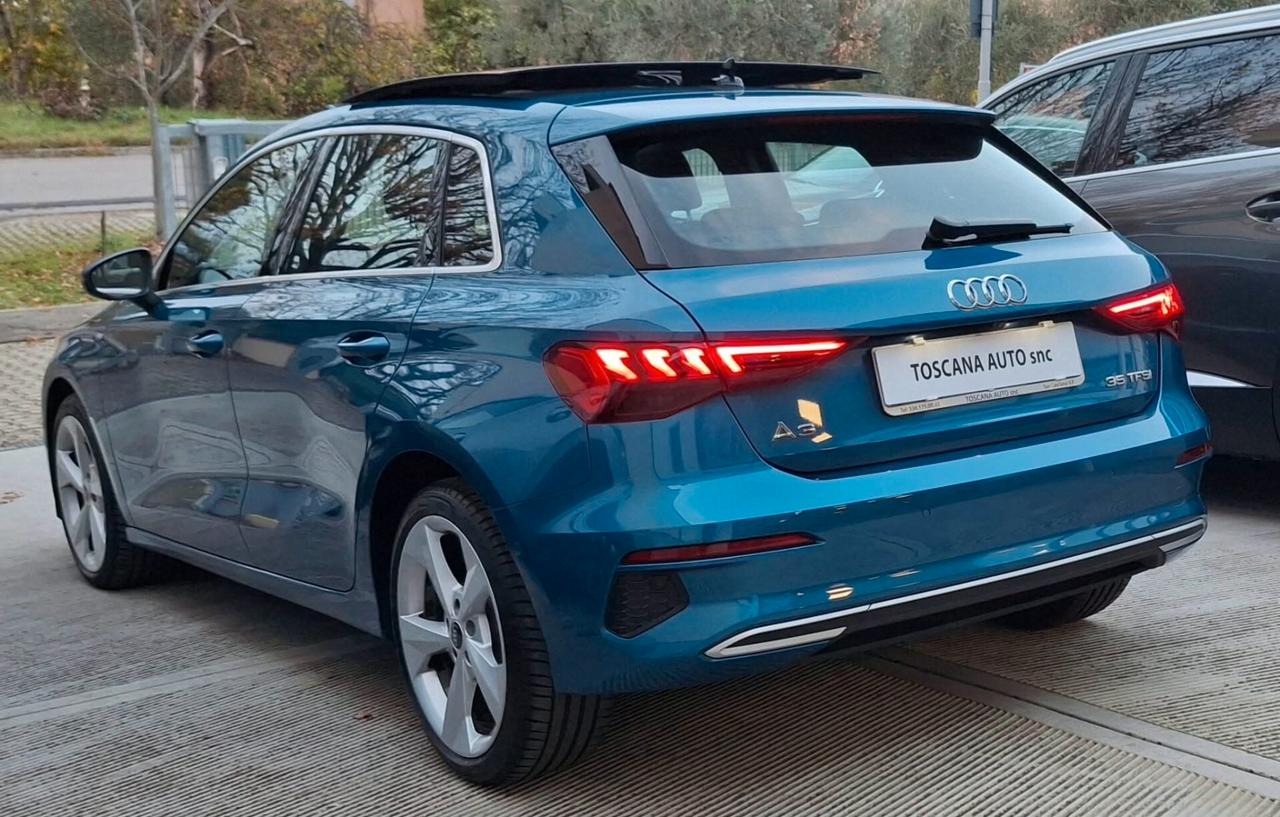 Audi A3 SPB 35 TFSI S tronic line edition tetto panoramico