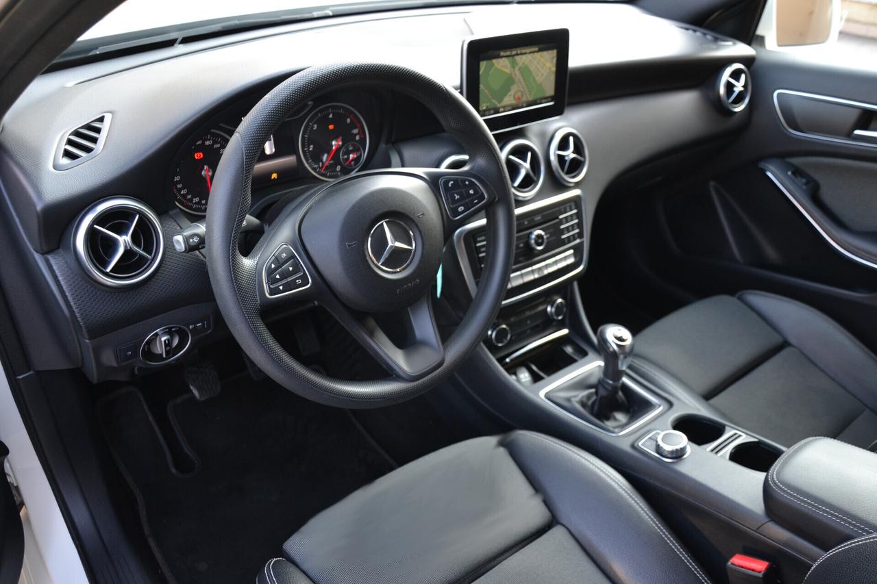 Mercedes-benz A 180 1.5 D 109CV 6M NAVI+PELLE+RCAM+CRUISE+CERCHI+EURO6