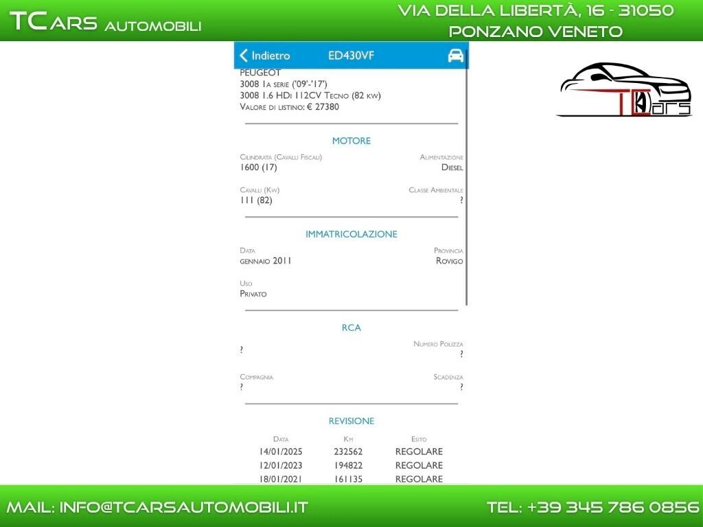 PEUGEOT 3008 1.6 DIESEL -NEOPATENT
