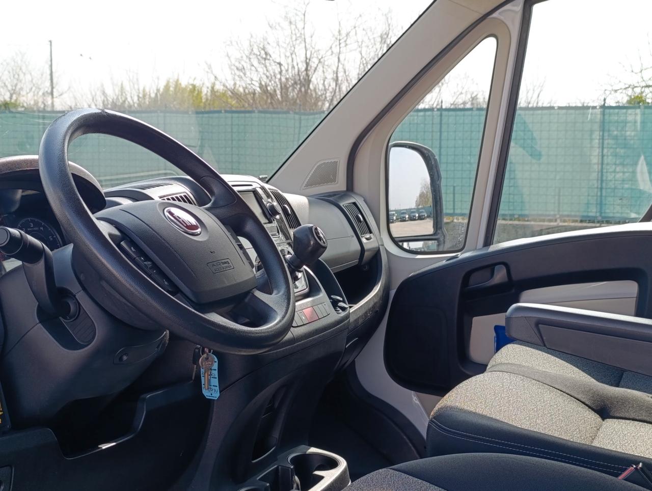 FIAT Ducato maxi 35 LH1 2.3 mjt 130cv d.cab. E6*CASSONE FISSO*GRU FASSI*
