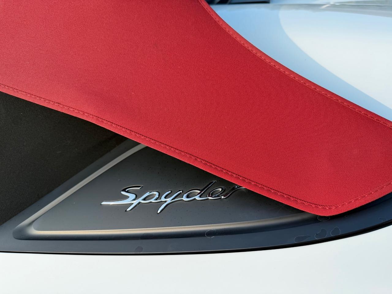 Porsche 718 Spyder 4.0/carboceramici/scarico/capote rossa/km doc.